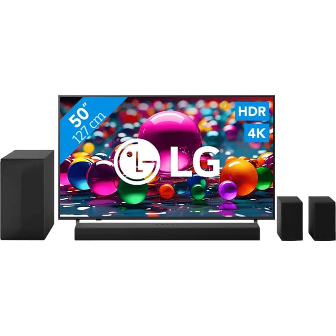 LG 50" 4K Smart UA75 + LG DS60TR
