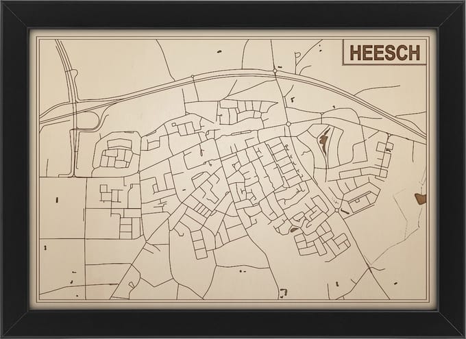 Decoratief Beeld - Houten Van Heesch - Hout - Bekroned - Bruin - 21 X 30 Cm