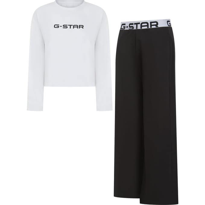 G-Star Turquoise Loungewear Bright White/black Größe: XL | Hemden Outlet | Damen | Weiß