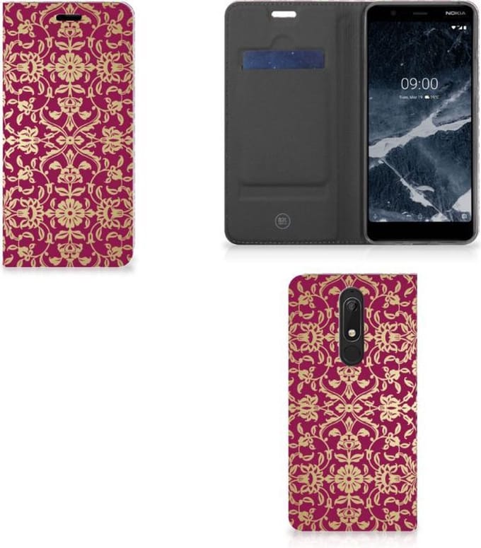 Telefoon Hoesje Nokia 5.1 (2018) Barok Pink