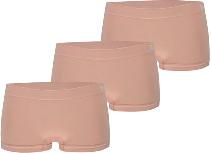 Dames Bamboe Hispter zonder naden 3 pack beige