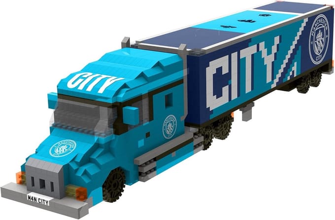 3D Bouwset Voetbal Fan Vrachtwagen Model