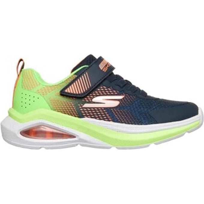 Skechers Kinderen Microspec Max Velocity Sneakers 404110L NVLM Navy Lime