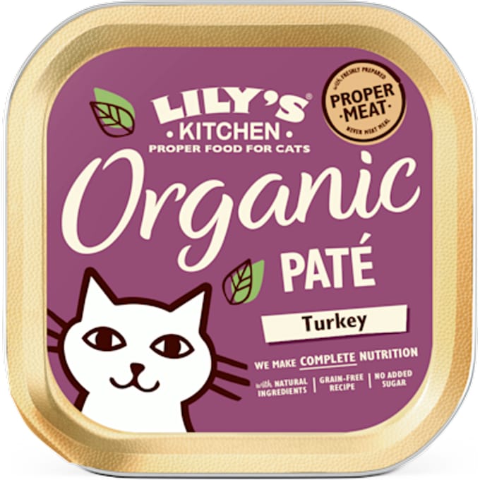 Cat Organic Paté Turkey kuip