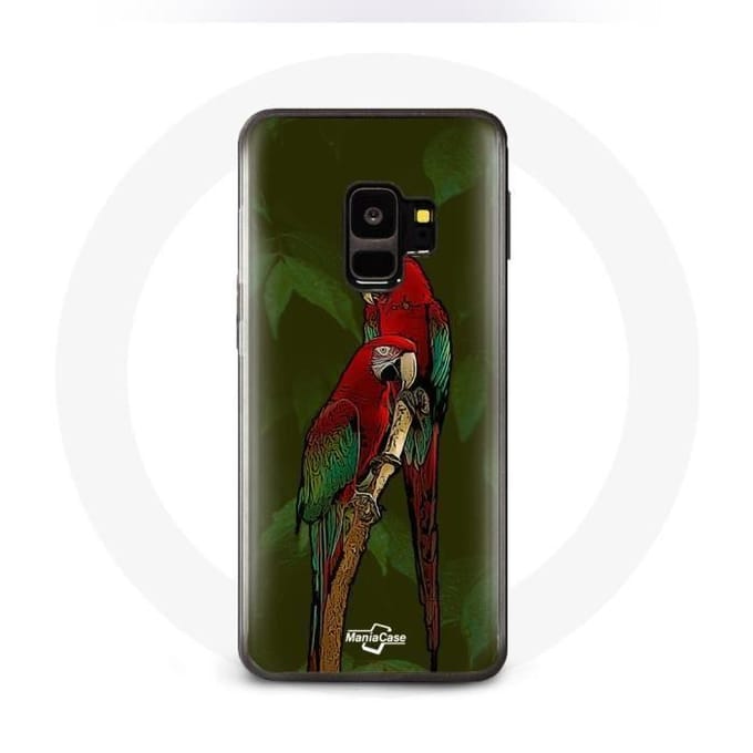 Case voor Samsung Galaxy S9 Pionus Parrot Rood rood