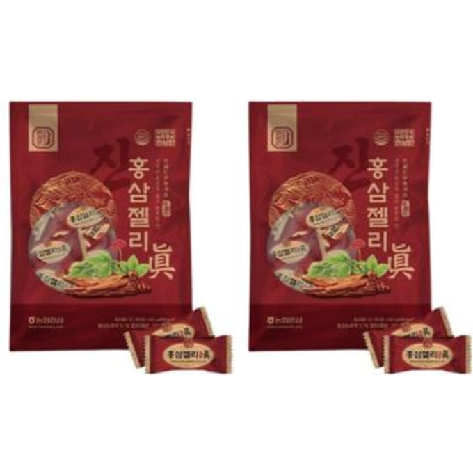 Hansamin Rode Ginseng Jelly Jin Gummy Candy, 200g (3 opties) 1PCS brown