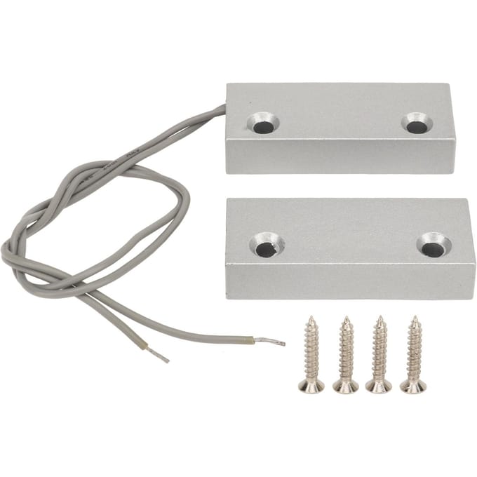 10W Magnetische Reed Schakelaar Zinklegering Responsieve NC Deur Raam Contactsensor voor Garage Magazijn white