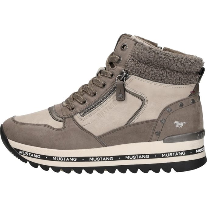 Mustang Sneakers Hoog Sneakers Hoog - taupe - Maat 42