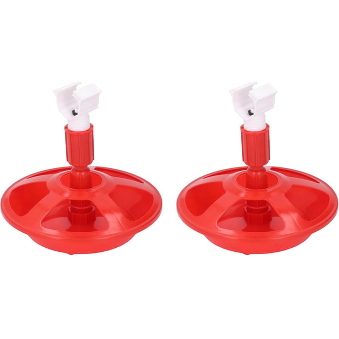 2 Stuks Automatische Kippendrinker PP G3/4 Kippendrinkbak Pluimvee Drinkbak voor Kuikens red