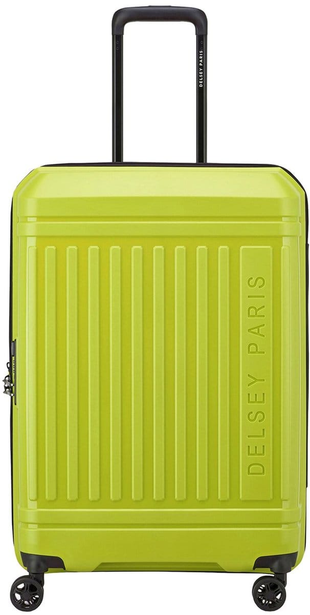 Delsey Lutece SE Spinner 68 cm - Uitbreidbaar 73/78 liter - 68x45x29x31 cm - lime
