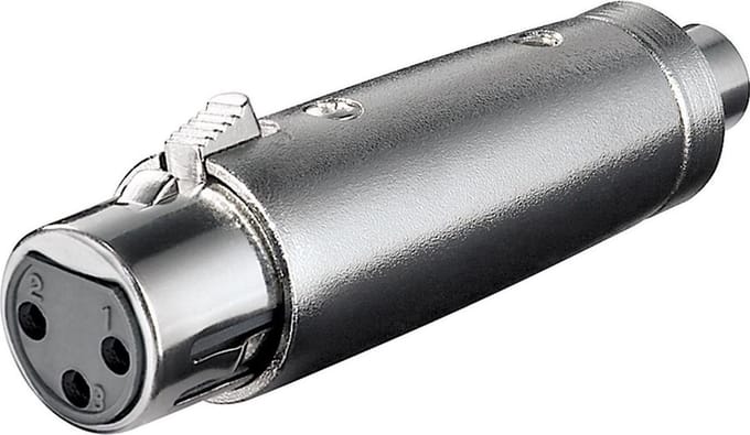 XLR (v) - RCA (v) adapter