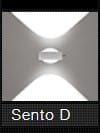 Occhio - Sento LED verticale up - wit mat - met air - D
