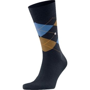 Socks Burlington Wol Edinburgh Blauw 6124