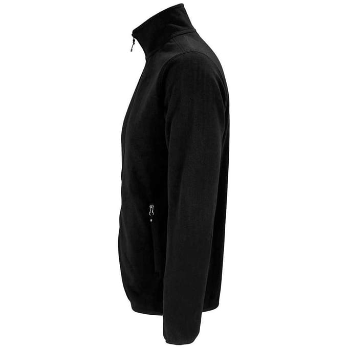 SOLS Heren Factor Gerecycleerd Fleece Jas (Zwart)