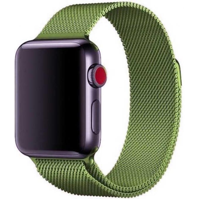 2+1 | Apple Watch Bandje Solaro - Milanese - Groen