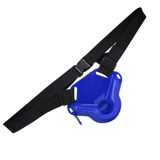 Draagbare Zeehengel Buiktop Riem Hengel Steun Accessoire voor Bootvissenblauw black