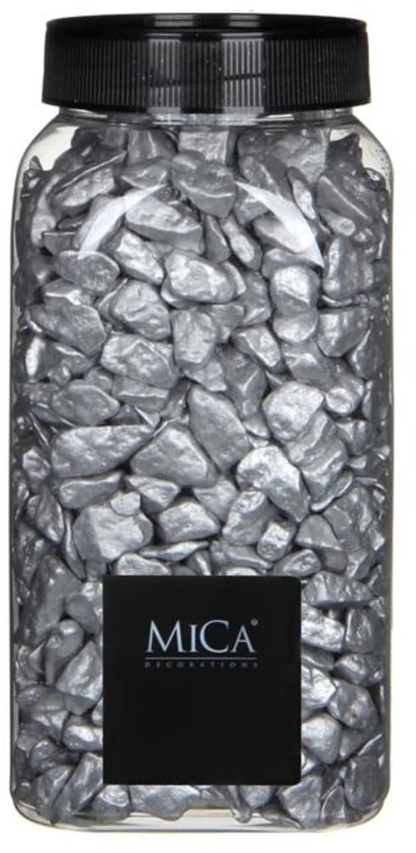 Zilver Decoratie Steentjes 650ml - Mica Decorations