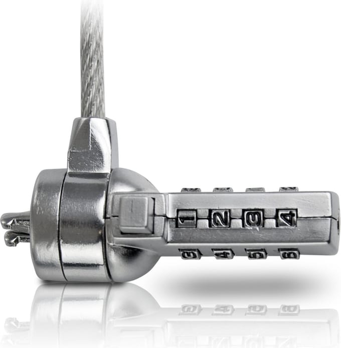 Sweex PA203 Notebook Combinatie Lock - Zilver