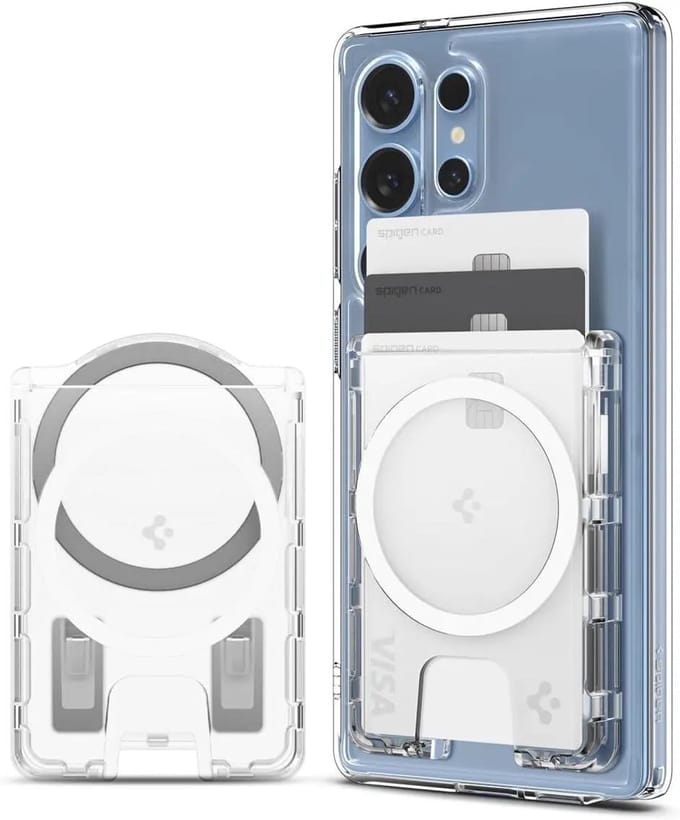 Spigen Ultra Hybrid - Compatibel met MagSafe - Kaarthouder/Pasjeshouder - Transparant - Compatibel met S25