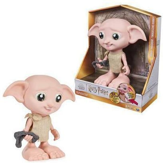 Harry Potter - Interactieve Dobby de Huis-elf met sok - Poupée interactive Magical Dobby avec chaussette