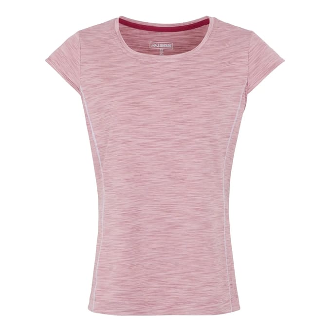 T-shirt Korte Mouwen Hiking Dames Textuurpatroon