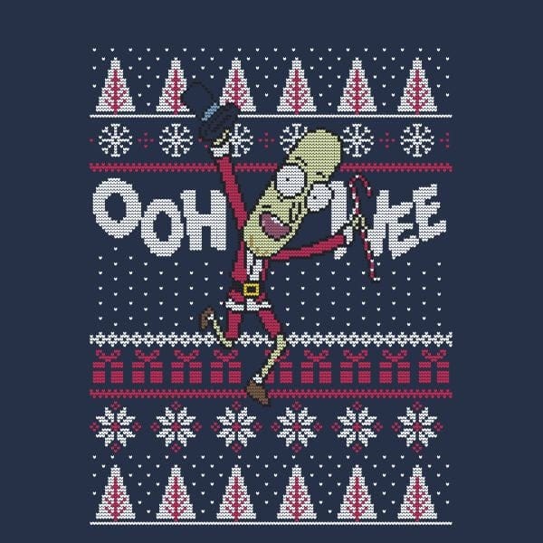 Rick and Morty Ooh Wee Women's Christmas T-Shirt - Navy - M
