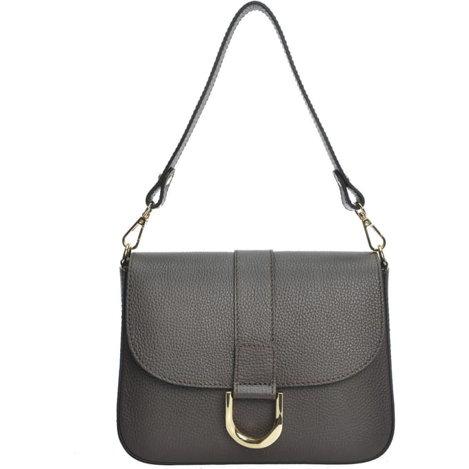 Anna Luchini Bordeauxrood Rundleer Tas
