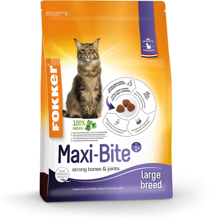 Fokker Cat Maxi-Bite - Kattenvoer - 2.5 kg