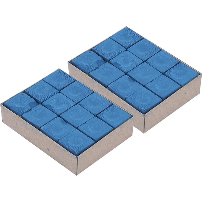 24 stuks NoSlip Keutopkrijt Biljart Pool Keu Droog Krijt Accessoire Keu Krijt(Blauw ) blauw