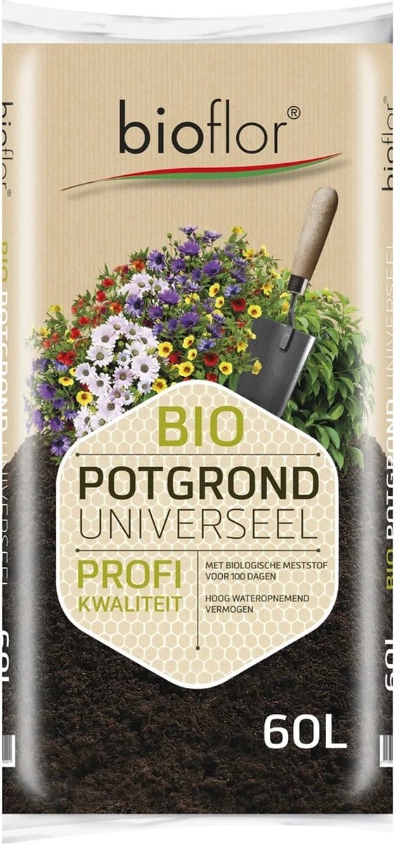 Bioflor Potgrond | Universeel | Buiten | Biologische Potgrond | 60 L
