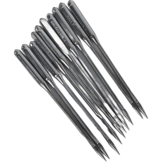 Lot de 10 aiguilles argentées en acier inoxydable pour machine à réparer les chaussures (SL-26) SL-18