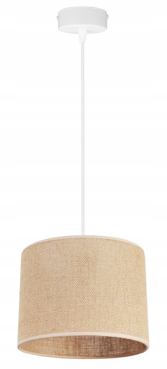 Light Home JUTA - Hanglamp 1-Lichts - Stoffen Kap Ø20 cm - Beige - E27