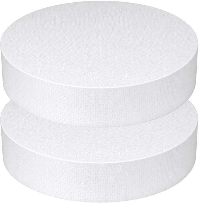 Piepschuim vormen - cirkel - 2x - D35 x 4 cm - styropor hobby / DIY vorm - basis knutselfiguren