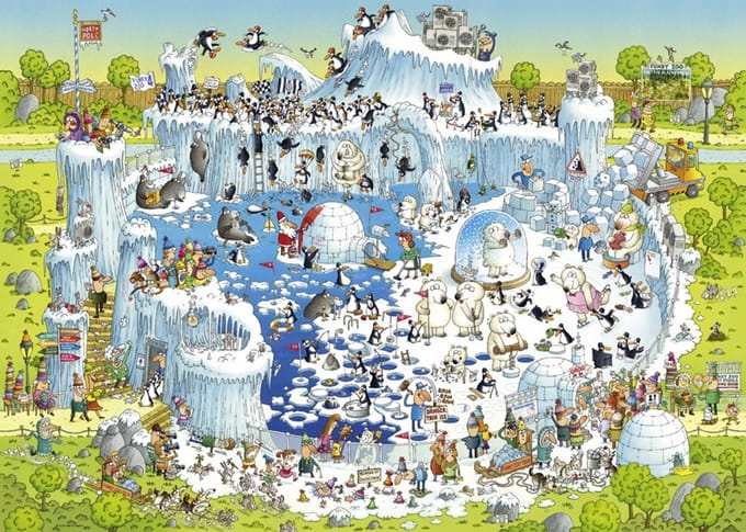 Puzzel Polar Habitat,Comic 1000 Stukjes Heye 29692