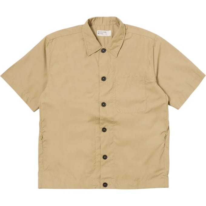 Overhemd Universal Works tech overshirt - zand