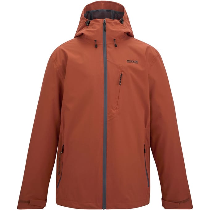 Regatta Heren Oklarna Waterproof Jacket (Baksteenrood)