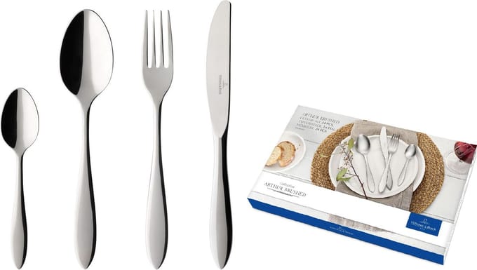 Villeroy & Boch Mat geborsteld Bestekcassette Mat Arthur Actie (Set van 24 stuks)