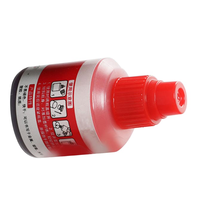Markerinkt Waterdicht Lichtbestendig Snel navulbaar Oliemarker Navulinkt met druppeldispenser red