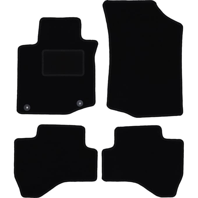 Zwarte veloursmatten voor: Citroen C1 I hatchback (2005-2014)