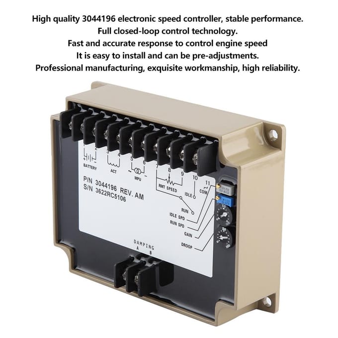 Elektronische Toerentalregelaar 3044196 Generator Toerentalregelbord