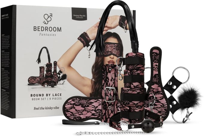 Bedroom Fantasies - Bound by Lace - 8-delige SM Set - Roze