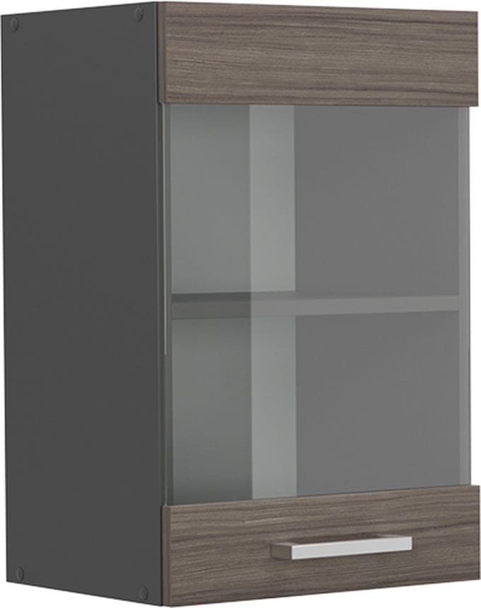 Vicco R-Line Glazen keukenkast – 40 cm Edel grijs