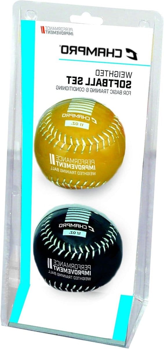 Champro Advanced Weighted Training Softball (yellow/black, 12-inch)
