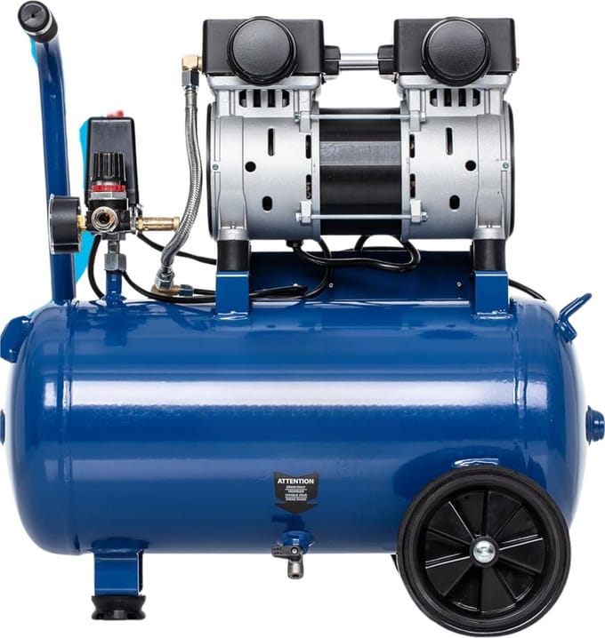 White-Label® Stille Compressor - Airpress - Luchtcompressor - Blauw