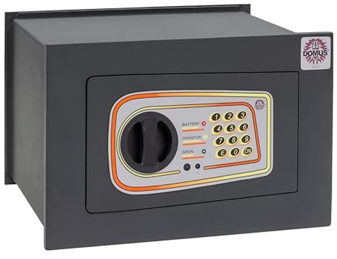 Wandkluis met elektronisch slot - Donkergrijs