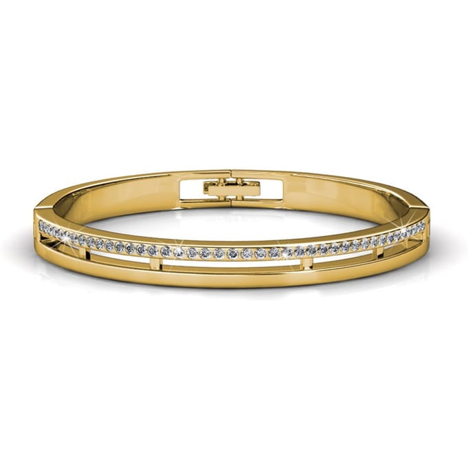 Elegante armbanden - Goud en kristal