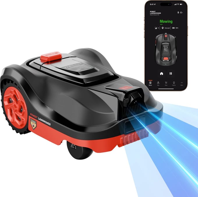 YARDIO Tools® - Robotmaaier - Robot Grasmaaier - Robotico PRO - Tot 1000m2 - Met APP en Camera