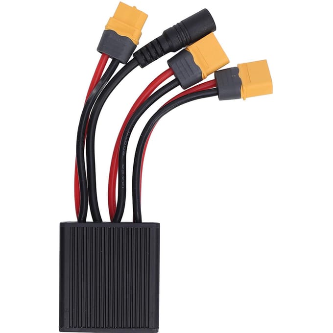 Dubbele Batterij Ontlading Converter met Laadconnector 20V?72V 20A Dubbele Batterij Parallel black