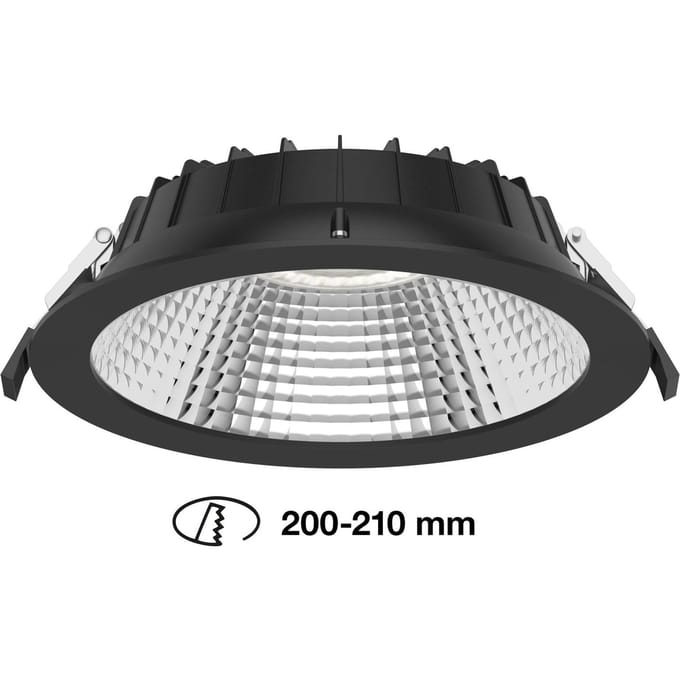 The Light Group SLC Shift LED inbouwspot Ø 22,8cm CCT, zwart