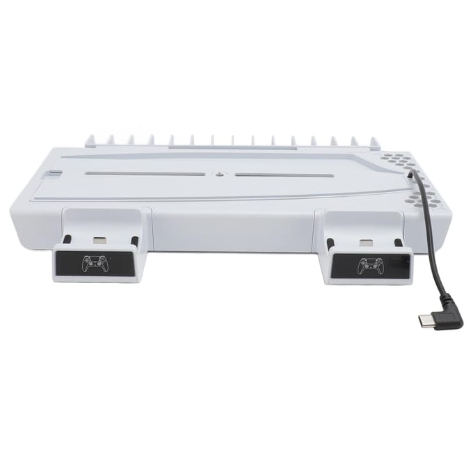 Gamecontroller RGB Koelbasis Multifunctioneel Efficiënt Dubbel Oplaadstation voor Gameconsole wit